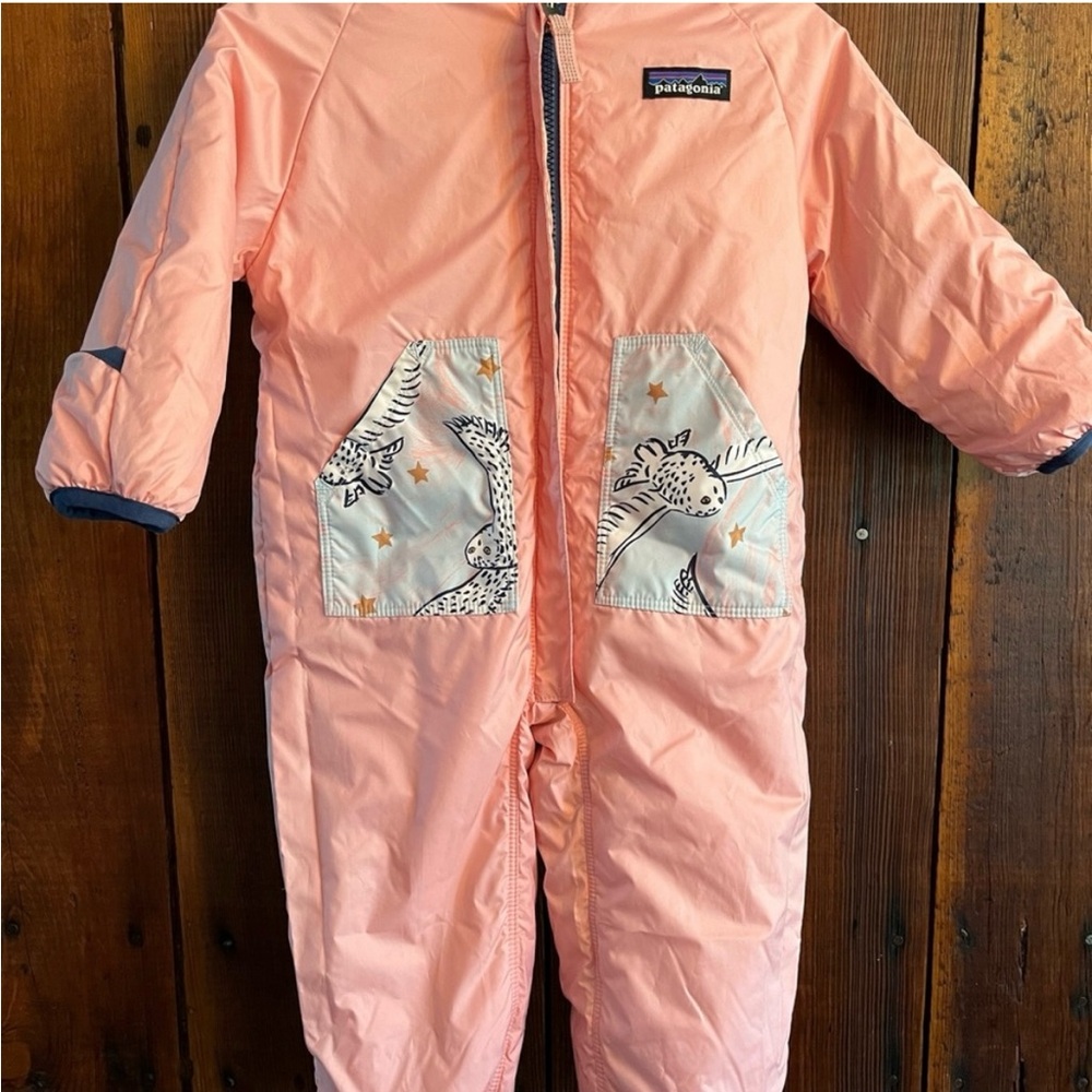 Patagonia Reversible Snow Suit Bunting 3-6m rare find - Picture 4 of 7